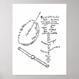 La Mandoline, l'oeillet et le bambou, Apollinaire Poster