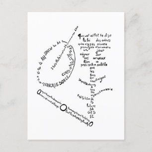 La Mandoline, l'oeillet et le bambou, Apollinaire Postkarte