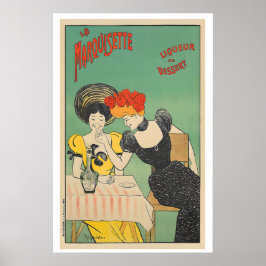 La Marquisette Liqueur de Dessert Vintage Poster