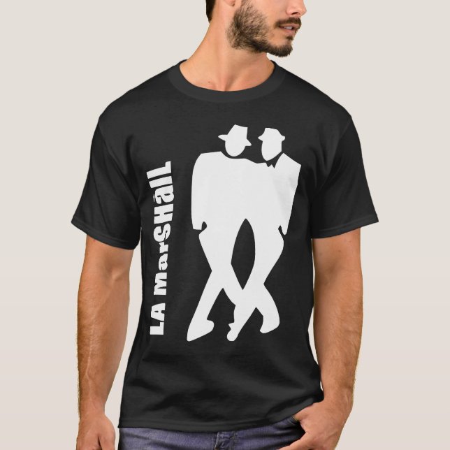 La-Marshall milonga (weiß auf Dunkelheit) T-Shirt (Vorderseite)