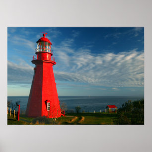 La Martre Leuchtturm Matane auf dem Gaspe Poster