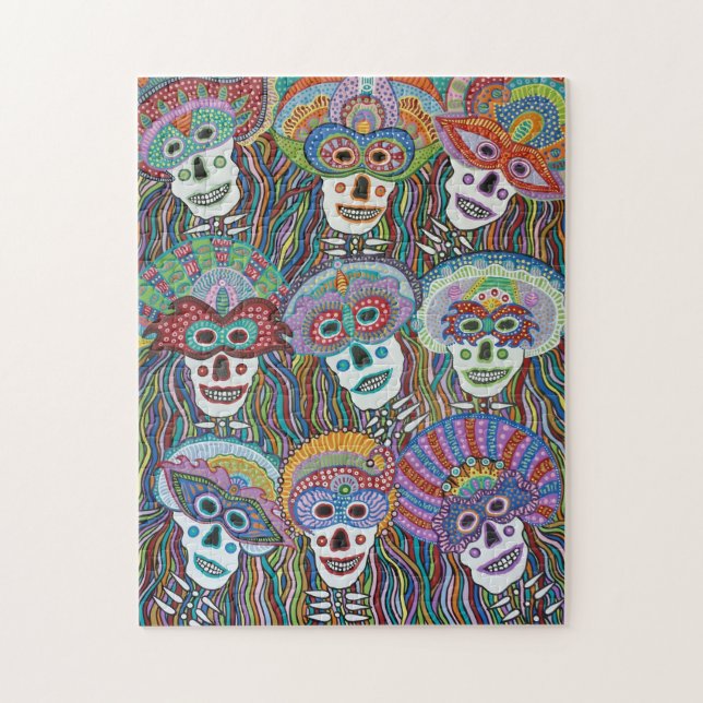 La Mascarada de Los Muertos Puzzle (Vertikal)