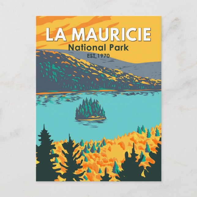 La Mauricie Nationalparkprojekt des Travel Art Vin Postkarte (Vorderseite)