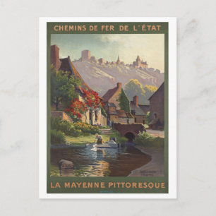 La Mayenne Pittoresque France Eisenbahnen Vintage Postkarte