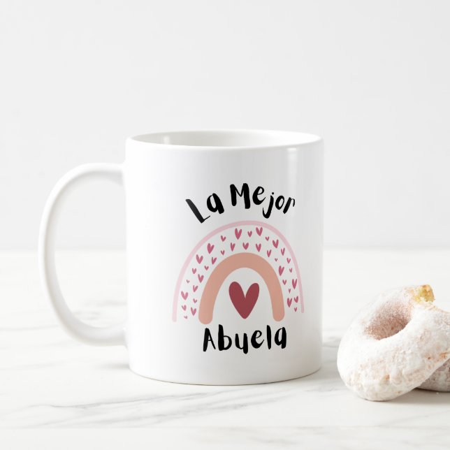 LA MEJOR ABUELA COFFEE TASSE (Beste Großmutter) (Mit Donut)