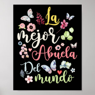 La Mejor Abuela del Mundo Hispanic Oma Poster