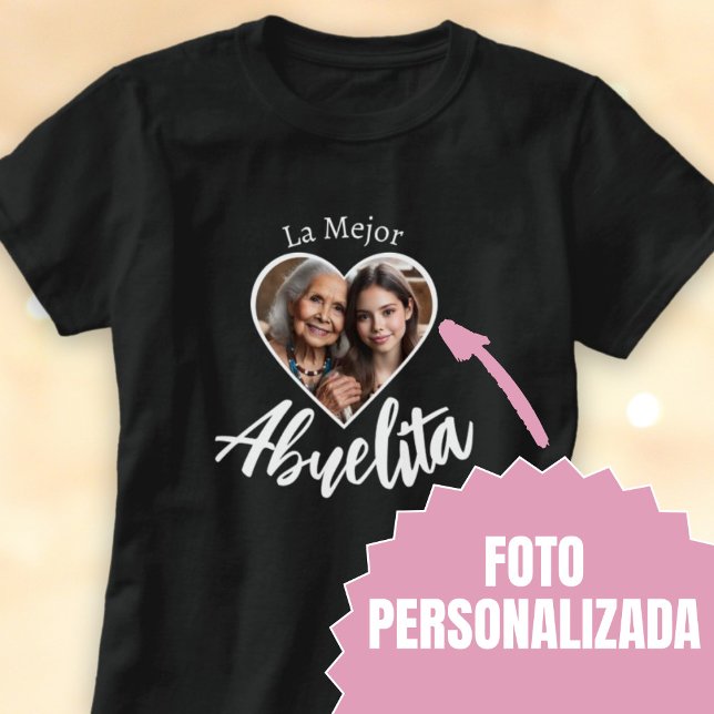 La Mejor Abuelita Foto Personalizada T-Shirt (La Mejor Abuelita Foto Personalizada T-Shirt)