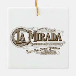 La Mirada Vintag Sanborn Style Keramikornament