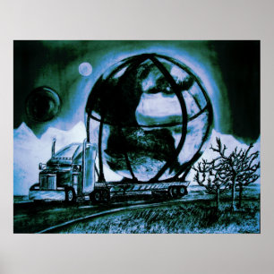 La Mixta LKW-Transport Poster