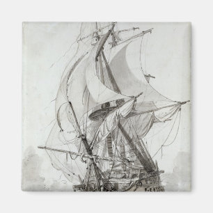 La Montagne, c.1794 (sperren Sie w/c u. Tinte) ein Magnet