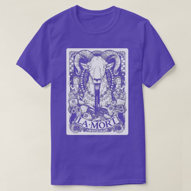 La Mort Tarot Card Occult Satanic Tarot Reader Rea T-Shirt (Design vorne)