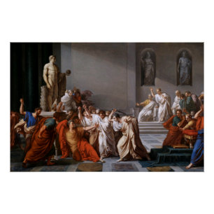 La morte di Cesare von Vincenzo Camuccini Poster