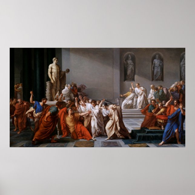 La morte di Cesare von Vincenzo Camuccini Poster (Vorne)