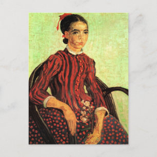 La Mousme, Sitzend von Vincent van Gogh Postkarte