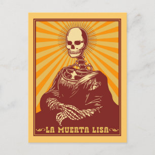 La Muerta Lisa Postkarte