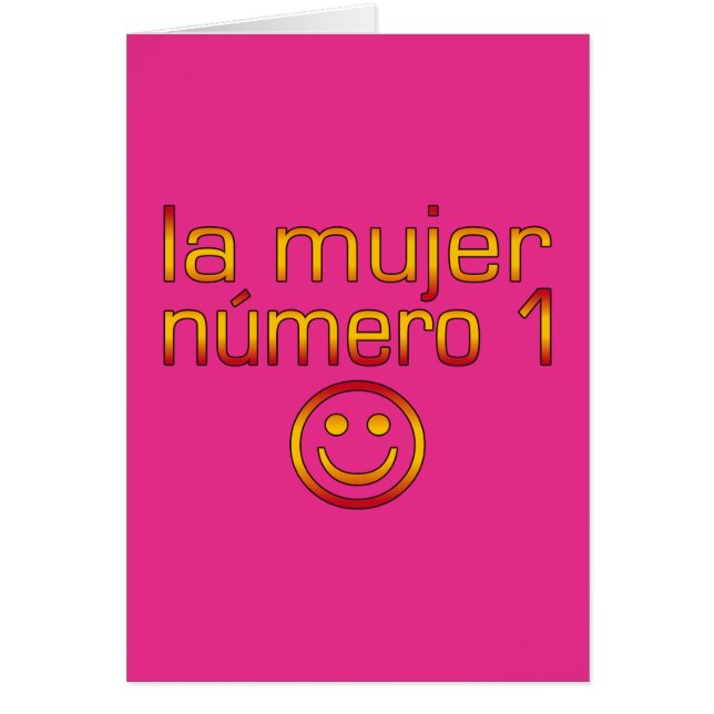 La Mujer Número 1 - Ehefrau der Nr.-1 auf spanisch (Vorne)