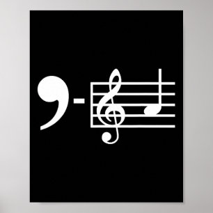 La Musiknotens Kamala Harris Supporter Music Teach Poster