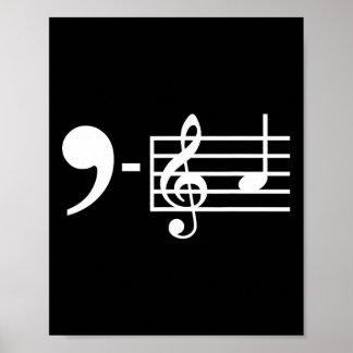 La Musiknotens Kamala Harris Supporter Music Teach Poster
