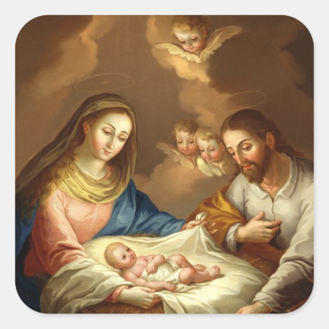"La Natividad" Aufkleber (Vorderseite)