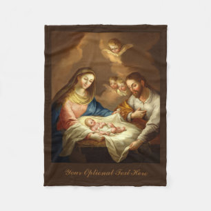 "La Natividad"-Kuscheldecke aus Flies Fleecedecke