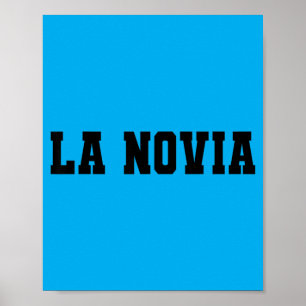 La Novia Braut passend Novio Bräutigam Junggeselli Poster