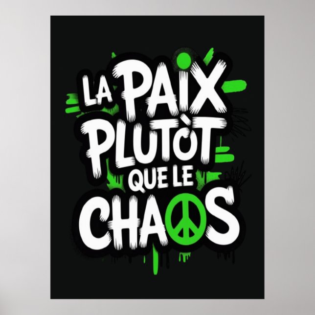 La paix est un choix poster (Vorne)
