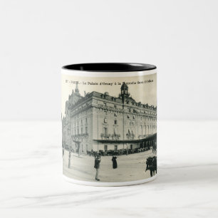 La Palais d'Orsay Paris 1908 Vintage Zweifarbige Tasse