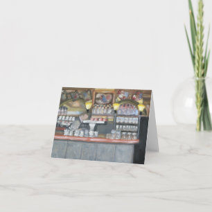 LA PALETTE CAFE PARIS NOTECARD KARTE