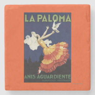 La Paloma - Anis Aguardiente fördernd Steinuntersetzer