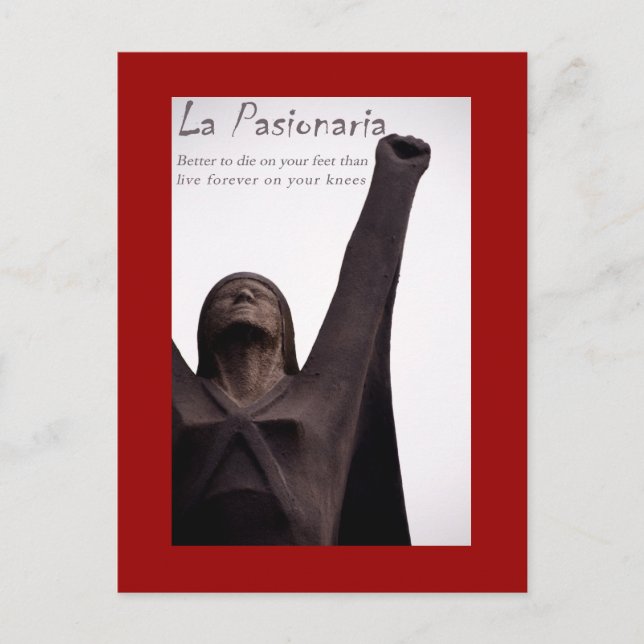 La Pasionaria Postcard Postkarte (Vorderseite)