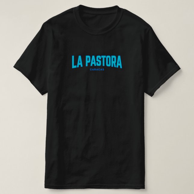 LA PASTORA - CARACAS. Azul. T-Shirt (Design vorne)
