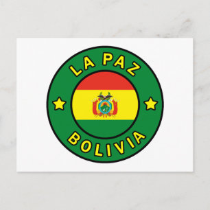 La Paz Bolivia Postkarte
