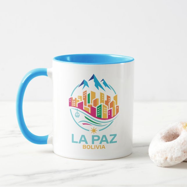 La Paz Bolivia South America Tasse (Mit Donut)