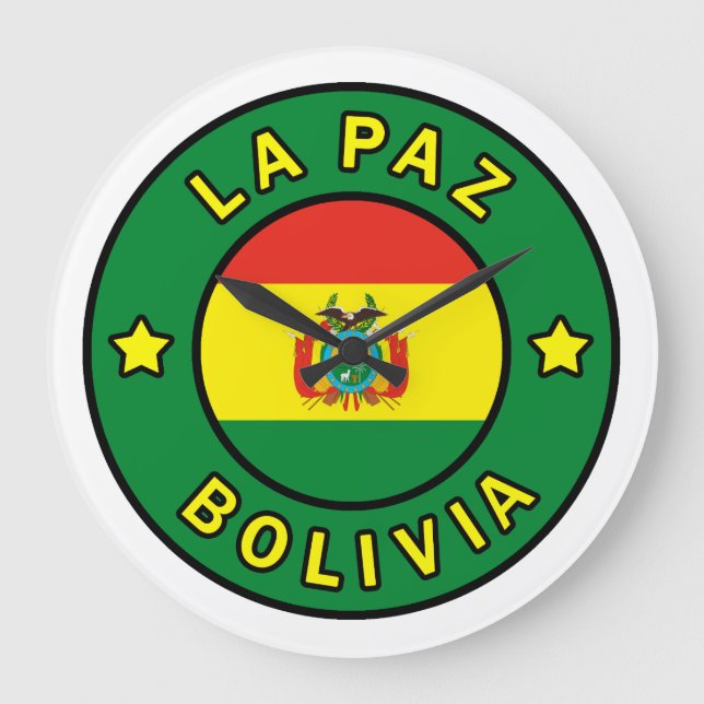 La Paz Bolivien Große Wanduhr (Vorderseite)