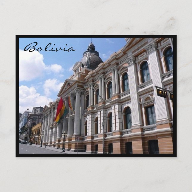 la paz bolivien postkarte (Vorderseite)