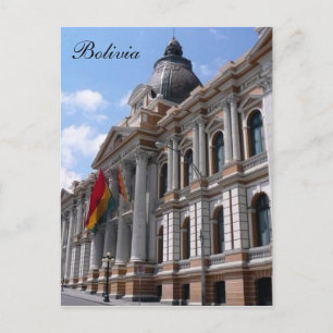 la paz bolivien postkarte