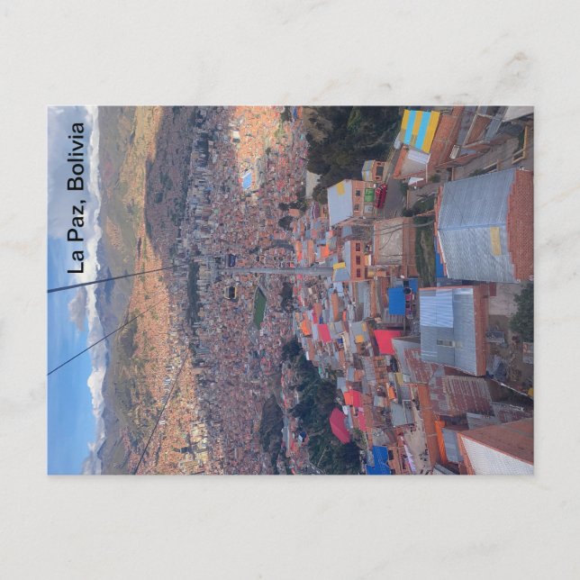 La Paz, Bolivien Postkarte (Vorderseite)