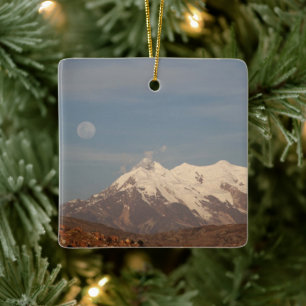 La Paz City, Bolivien Illimani Snow Mountain Keramikornament
