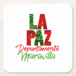 La Paz departamento maravilla Rechteckiger Pappuntersetzer