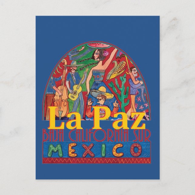 LA PAZ Mexico Postcard Postkarte (Vorderseite)