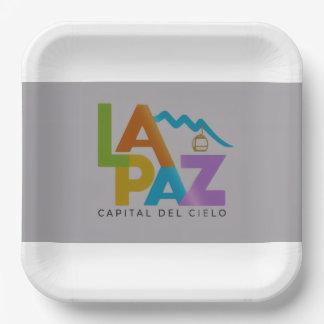 La Paz Stadt des Himmels Pappteller