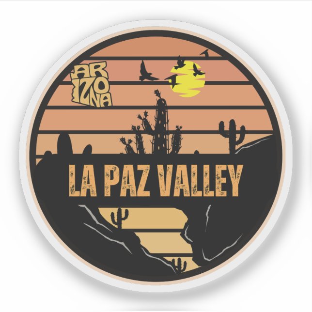 La Paz Valley, Arizona Aufkleber (Vorderseite)