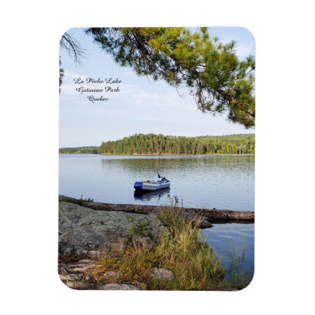 La Pêche Lake Gatineau Park Quebec Magnet (Vertikal)