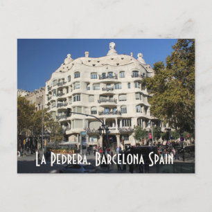 La Pedrera durch Gaudi Barcelona Spanien Postkarte