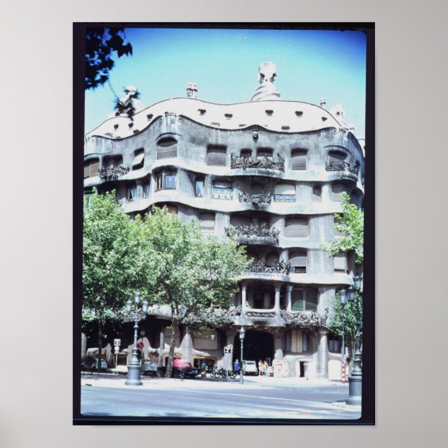 La Pedrera oder Casa Mila, 1905-10 Poster (Vorne)