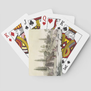 La Perouse in Port Francesci (Farbgravur) Spielkarten