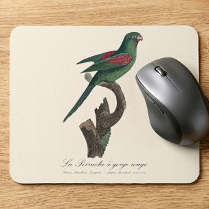 La Perruche a gorge rouge Mousepad