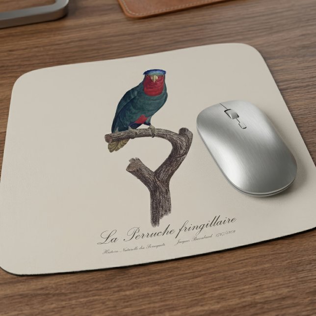 La Perruche fringillaire Mousepad (Blue-Crowned Lorikeet, Vini Australis. Mouse Pad)