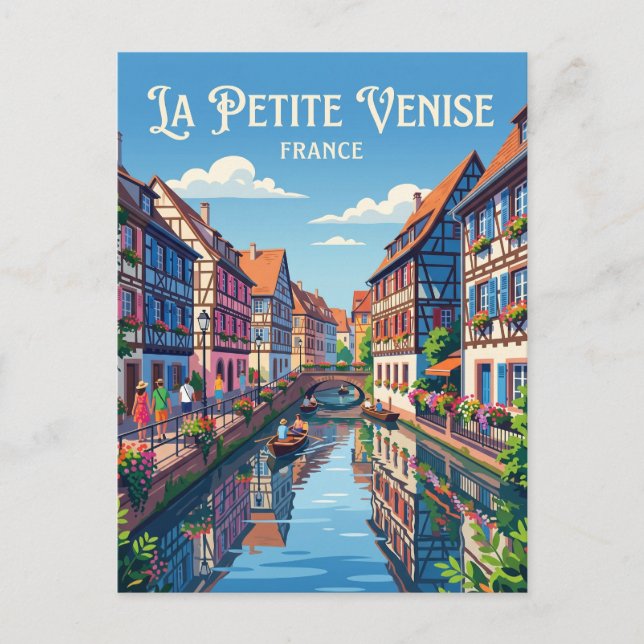 La Petite Venise Frankreich Postkarte (Vorderseite)