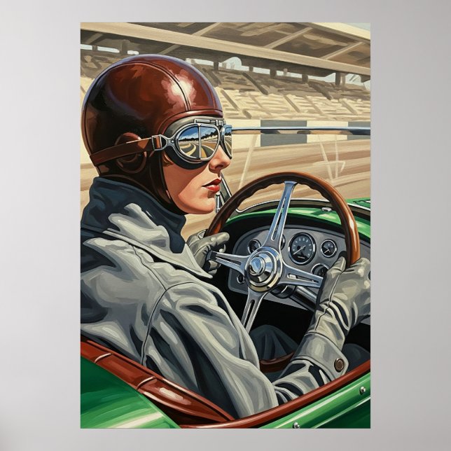 LA PILOTE DE COURSE (Der Racing Driver) - Original Poster (Vorne)